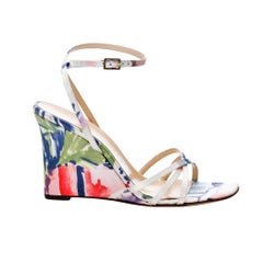 New Size 6 Kate Spade Spring 2005 Collection floral Wedge Heels