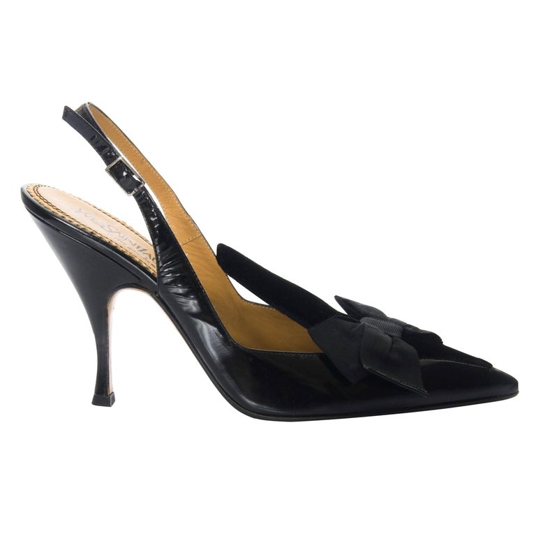 black heels ysl