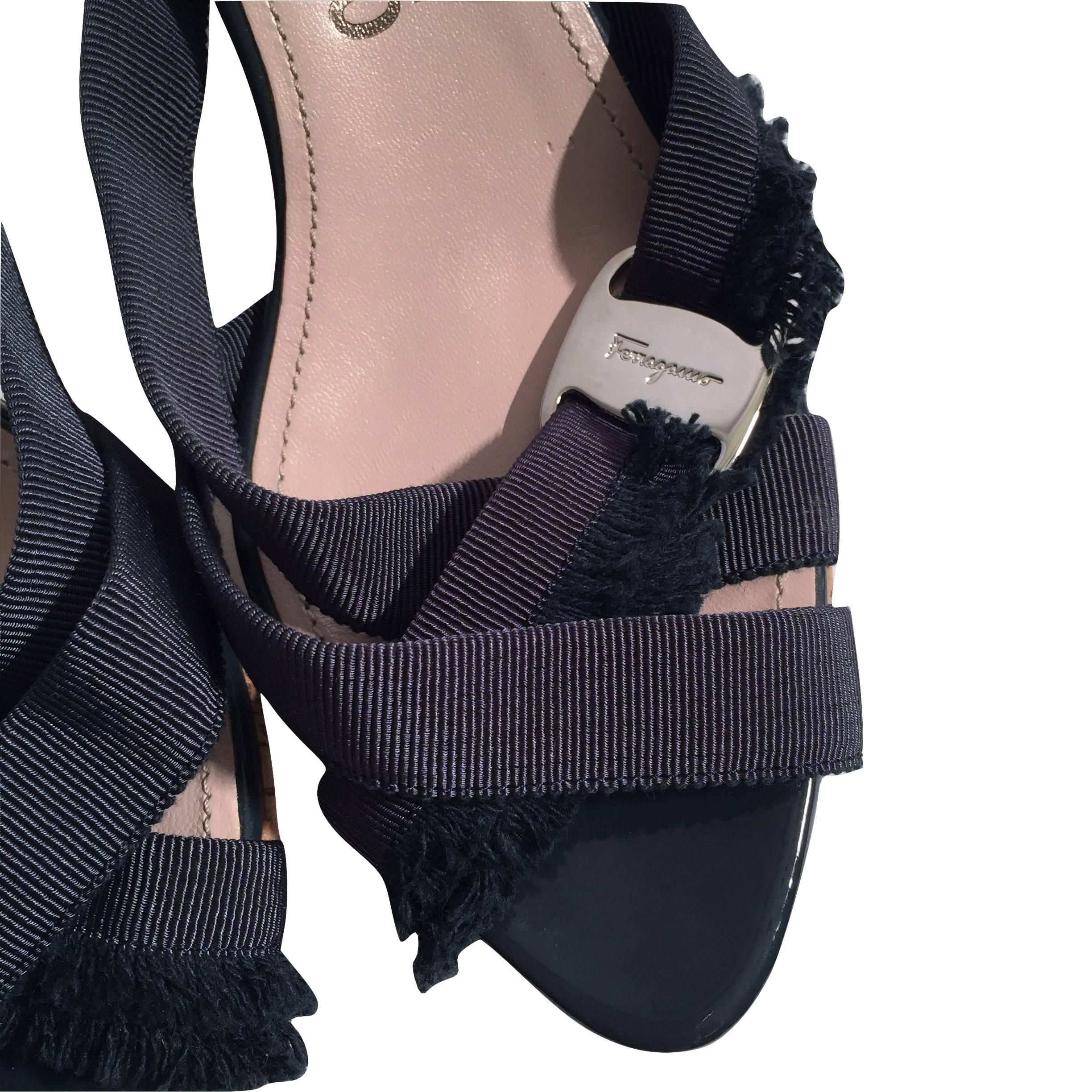 Women's New Size 8 Salvatore Ferragamo Wedge Platform Heels