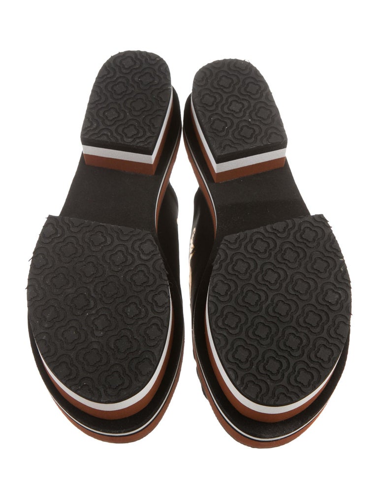 New Clover Canyon Leather Platform Sandals Geta Shoes For