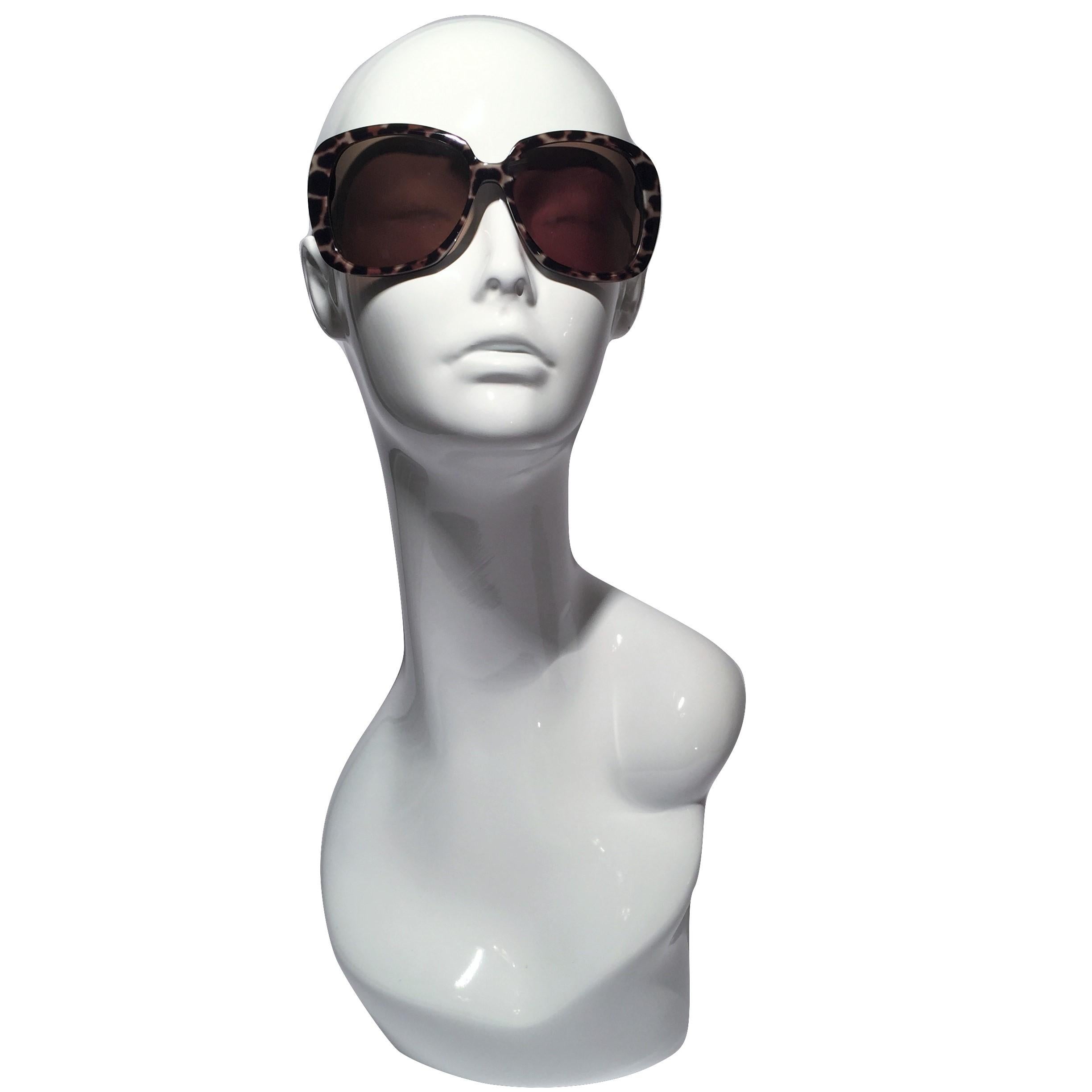 Black New Yves Saint Laurent YSL Wrap Sunglasses With Case