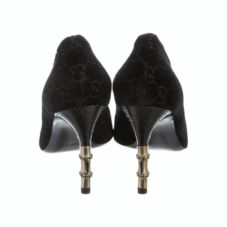 bamboo velvet heels