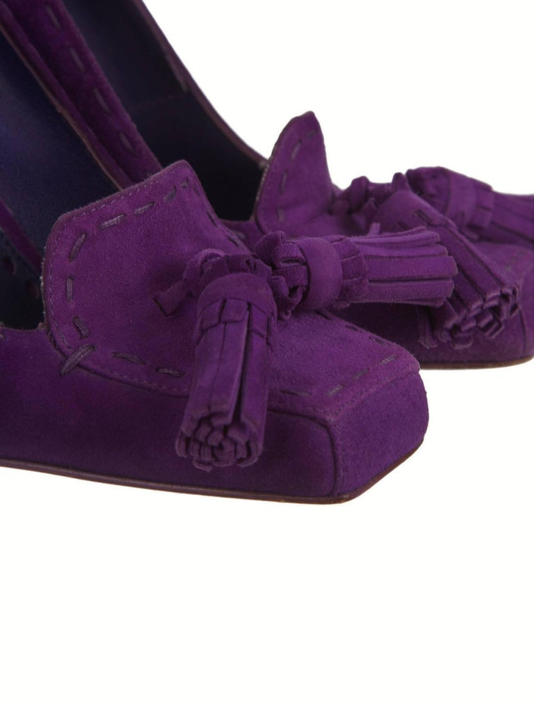 Escarpins Manolo Blahnik – Talons Hauts En Daim Violet | Taille 41,5 | Neuf Avec Boîte | Fabriqué En Italie