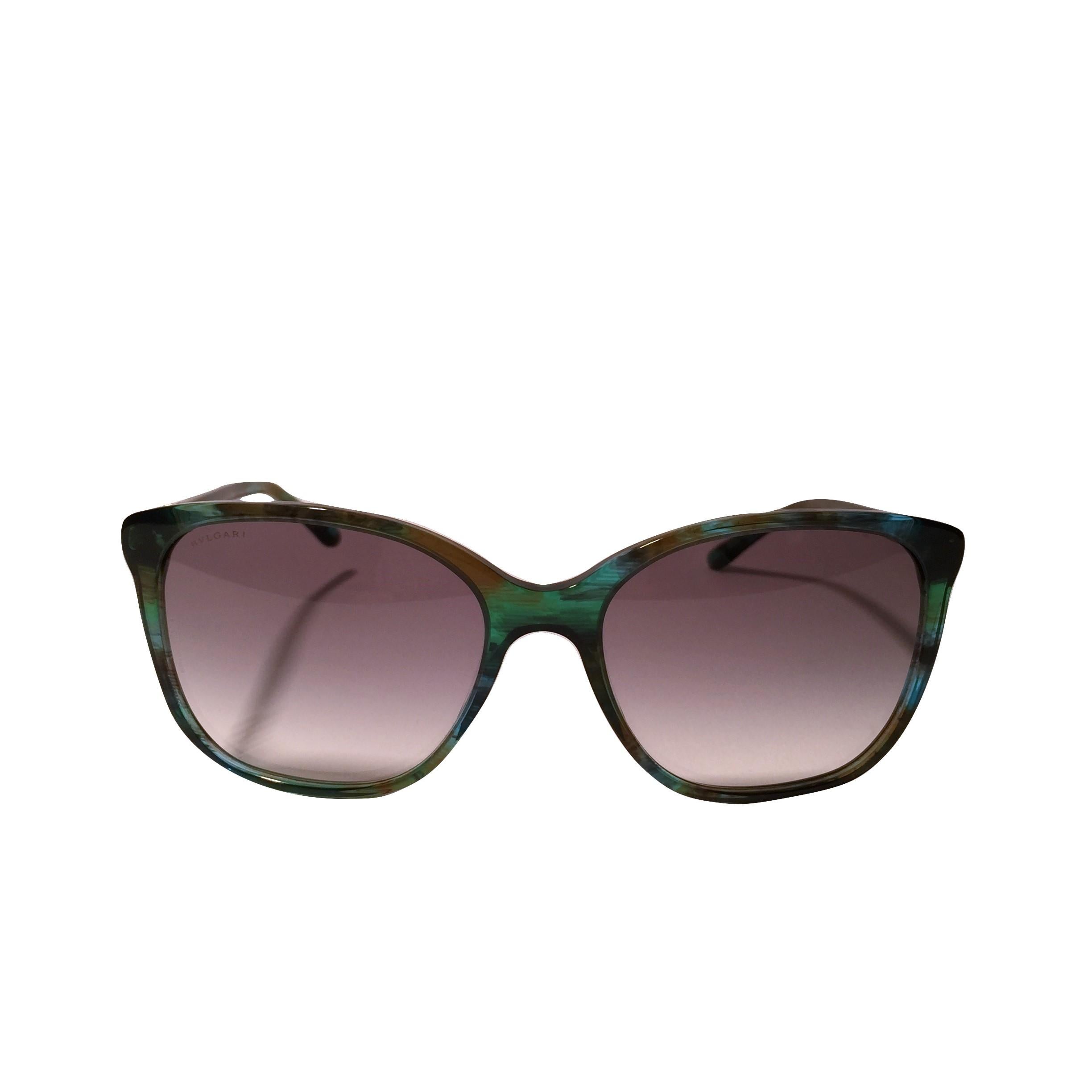New Bulgari Emerald Sunglasses With Case 3