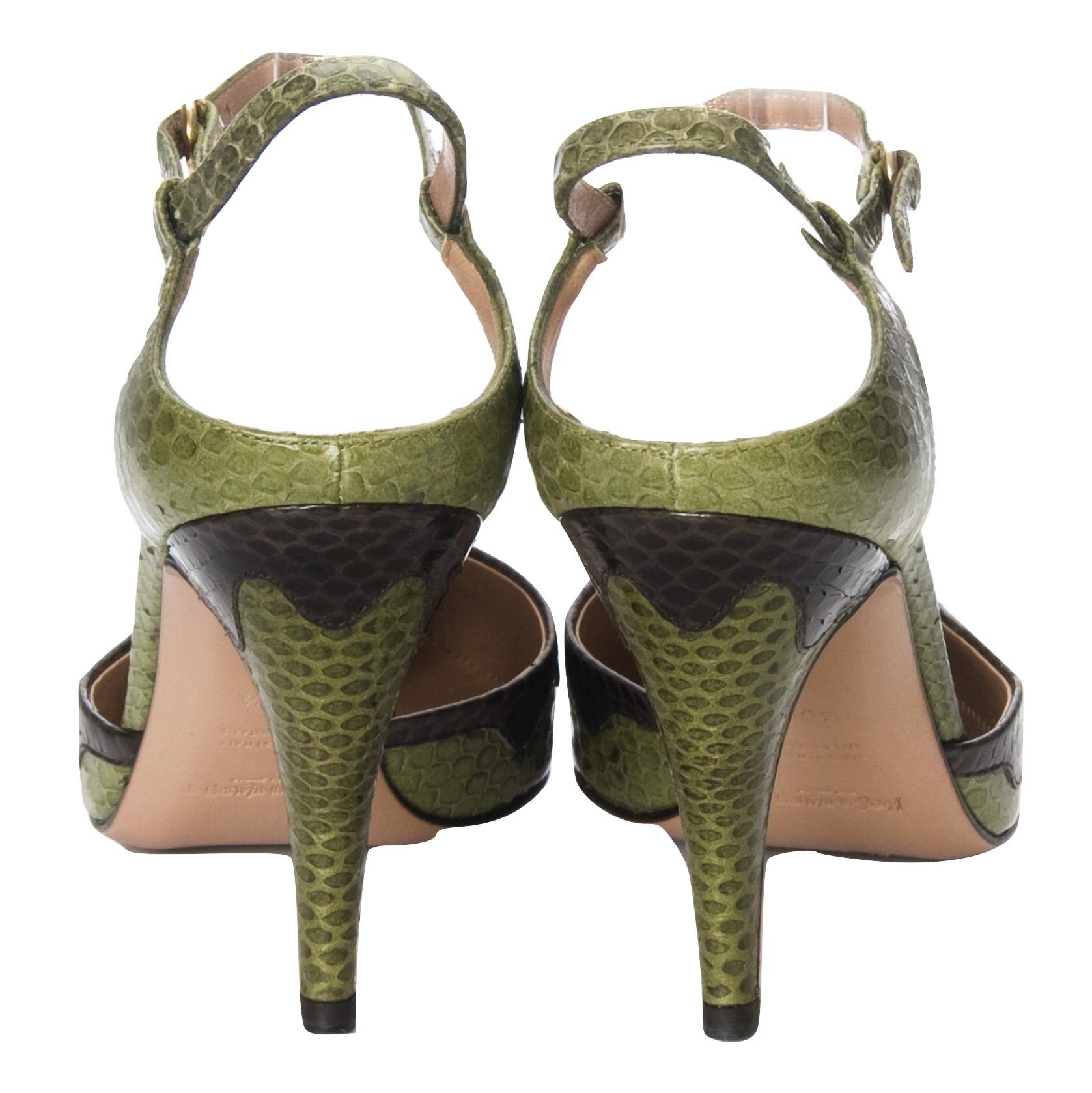 Tom Ford for Yves Saint Laurent YSL Snakeskin Heels  In New Condition In Leesburg, VA