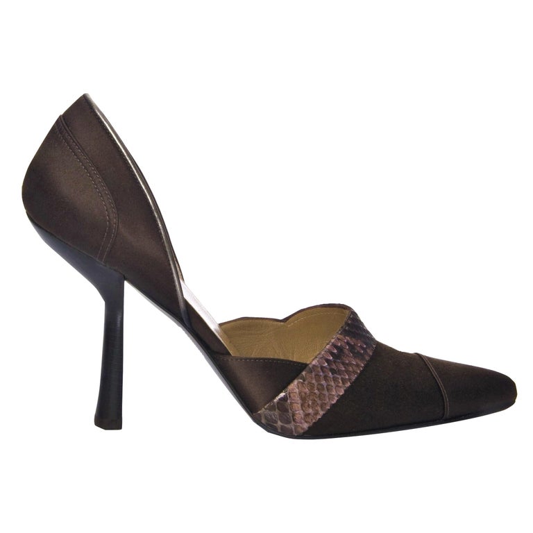 gucci python pumps
