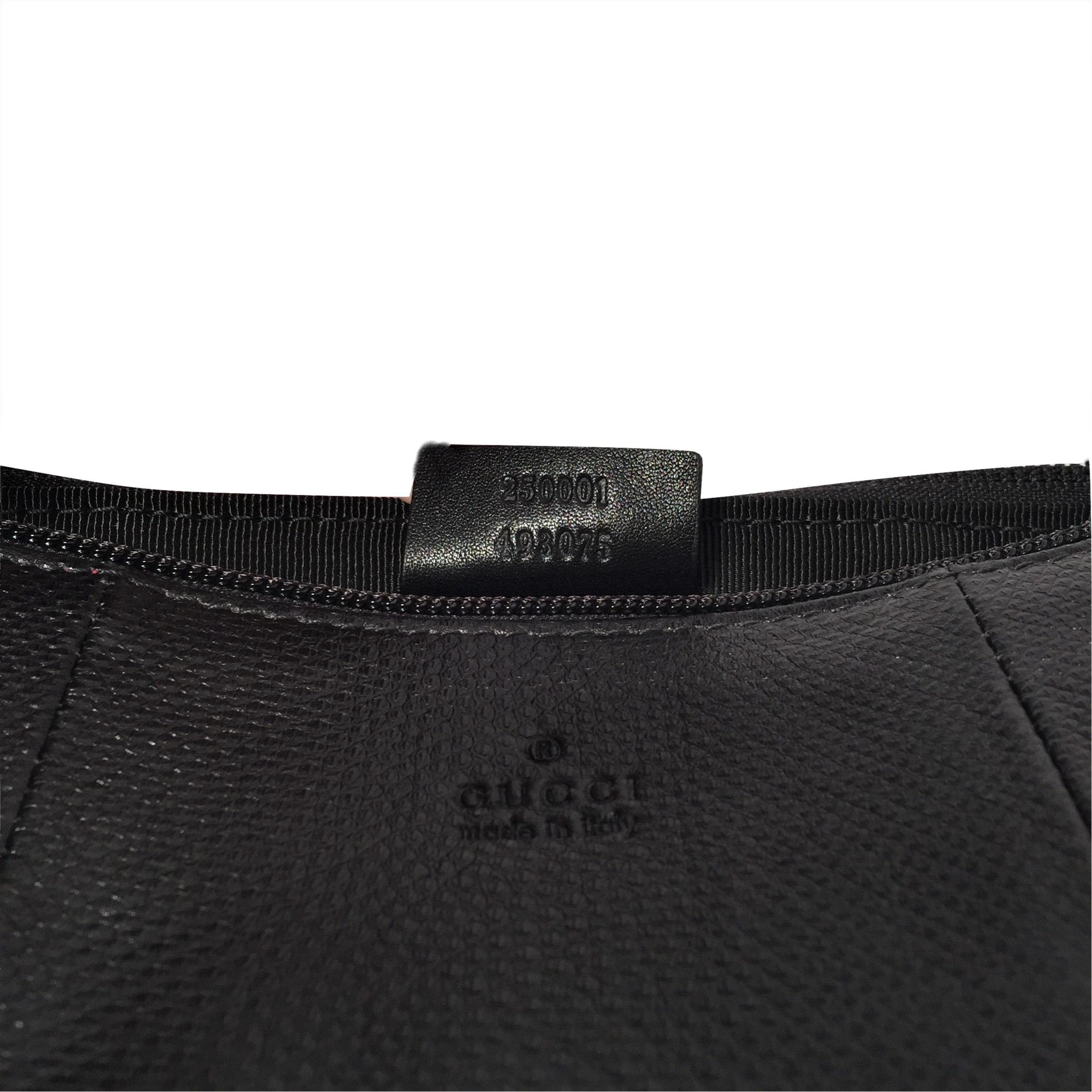 New Gucci Black Lizard Baguette Bag Purse 9