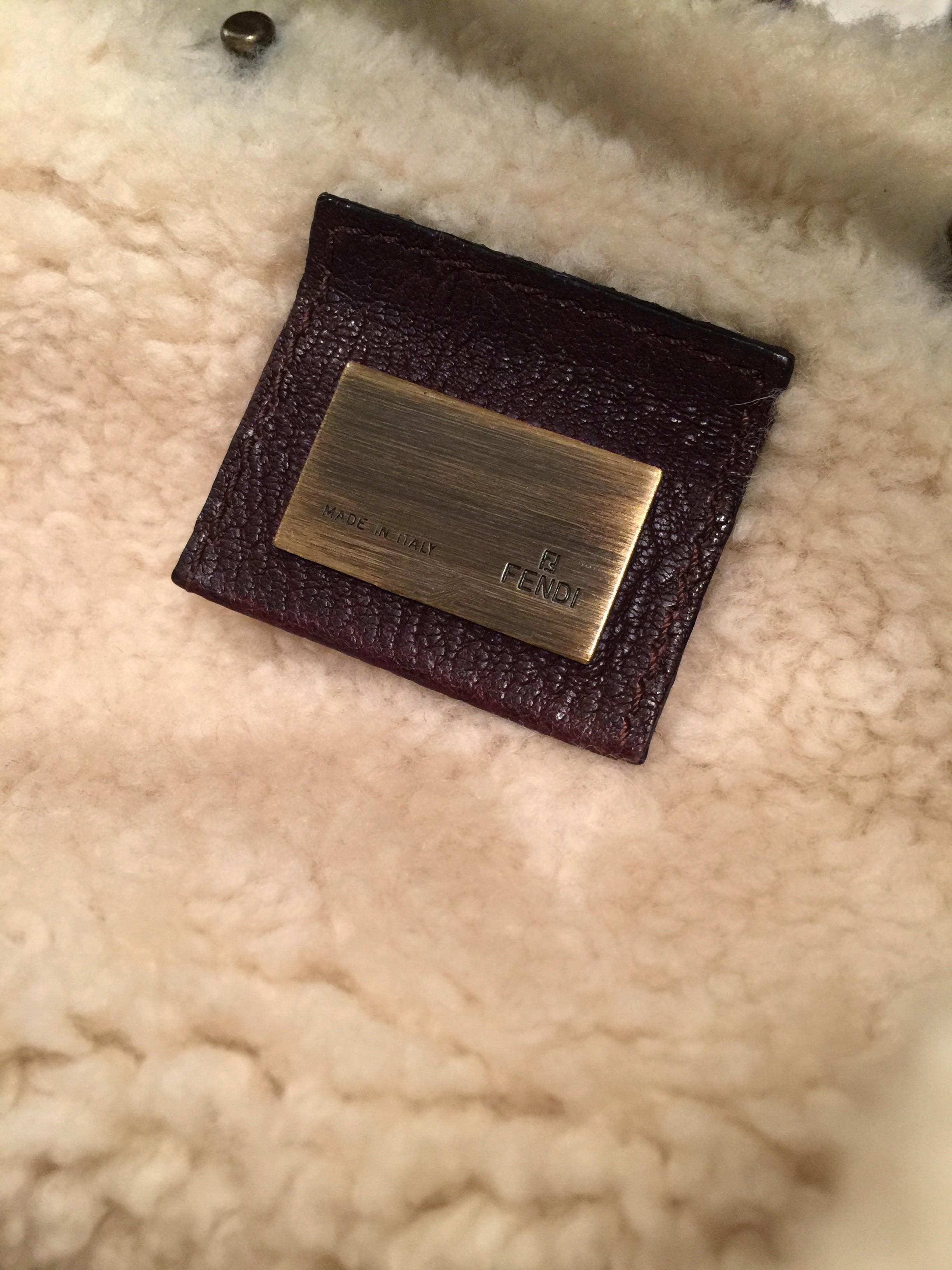 fendi shearling bag