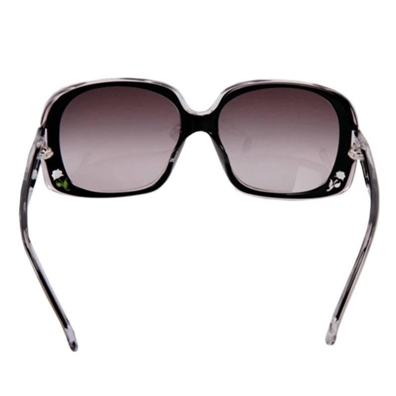 New Fendi Black Rose Inlaid Sunglasses with Case 8