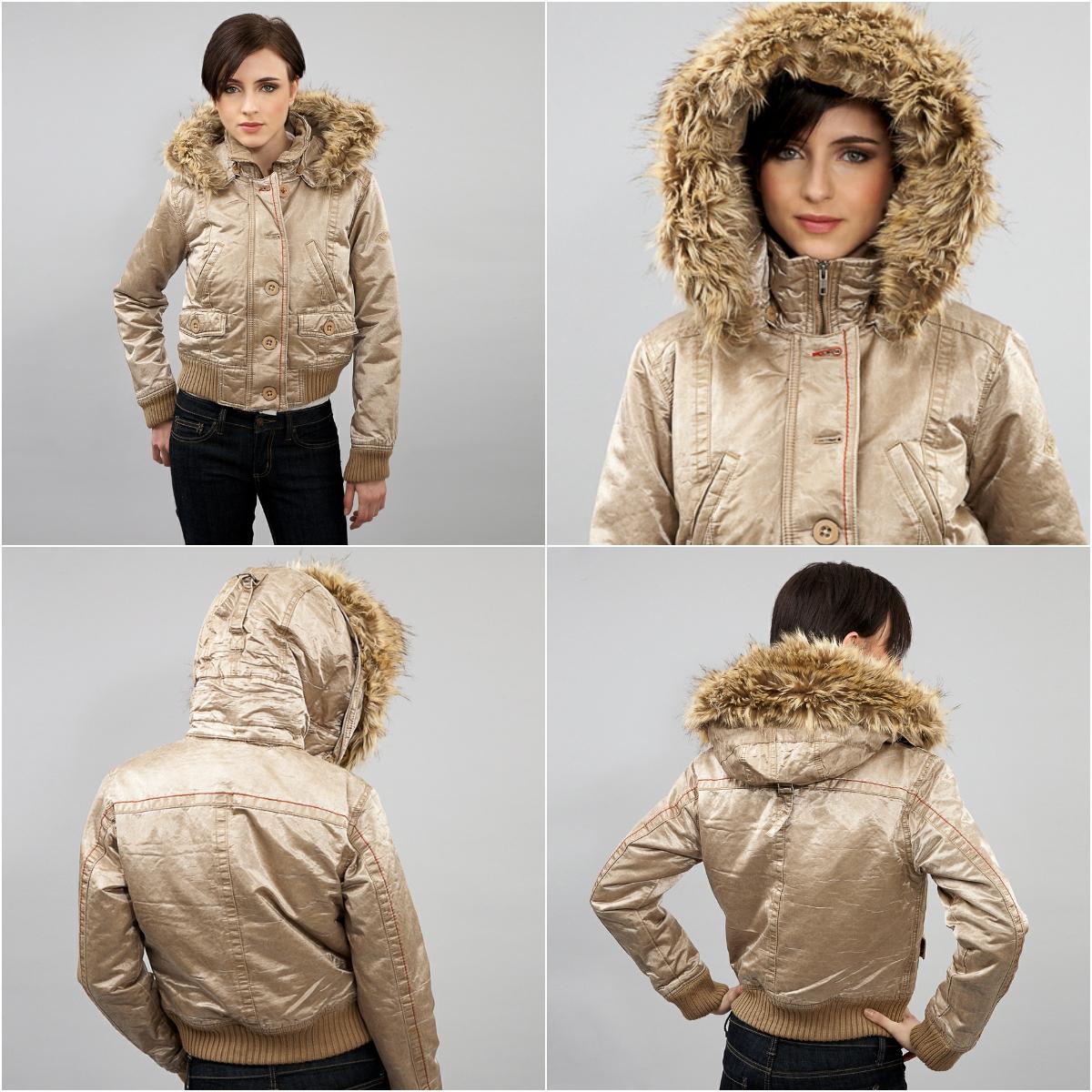 Da-Nang Jacket
Brand New w/ Tags
Size: Small
* Beige Gold Jacket
* Detachable Faux Fur Trim
Convertible Backpack!
* Removable Hood
*Rib Knit Trim on Cuff & Hem
* Zipper and Button Closure
* Slit & Front Flap Pockets
* Embroidered Logo on Sleeve
*