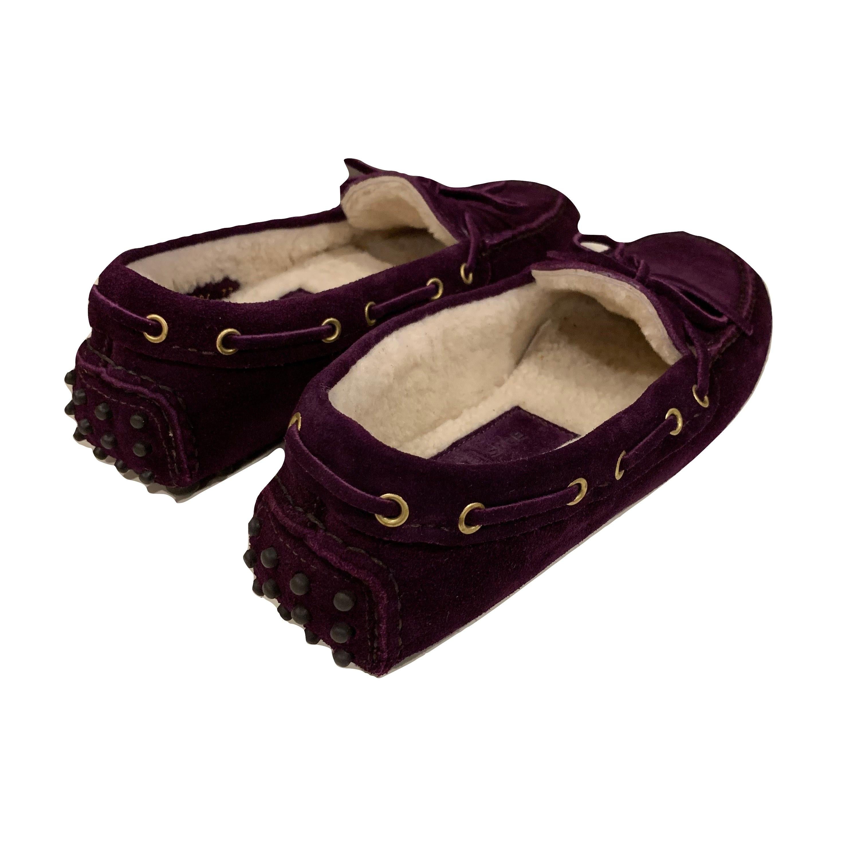 New The Original Prada Car Shoe Flat Moccasin Shearling House Driving  Sz 36 3