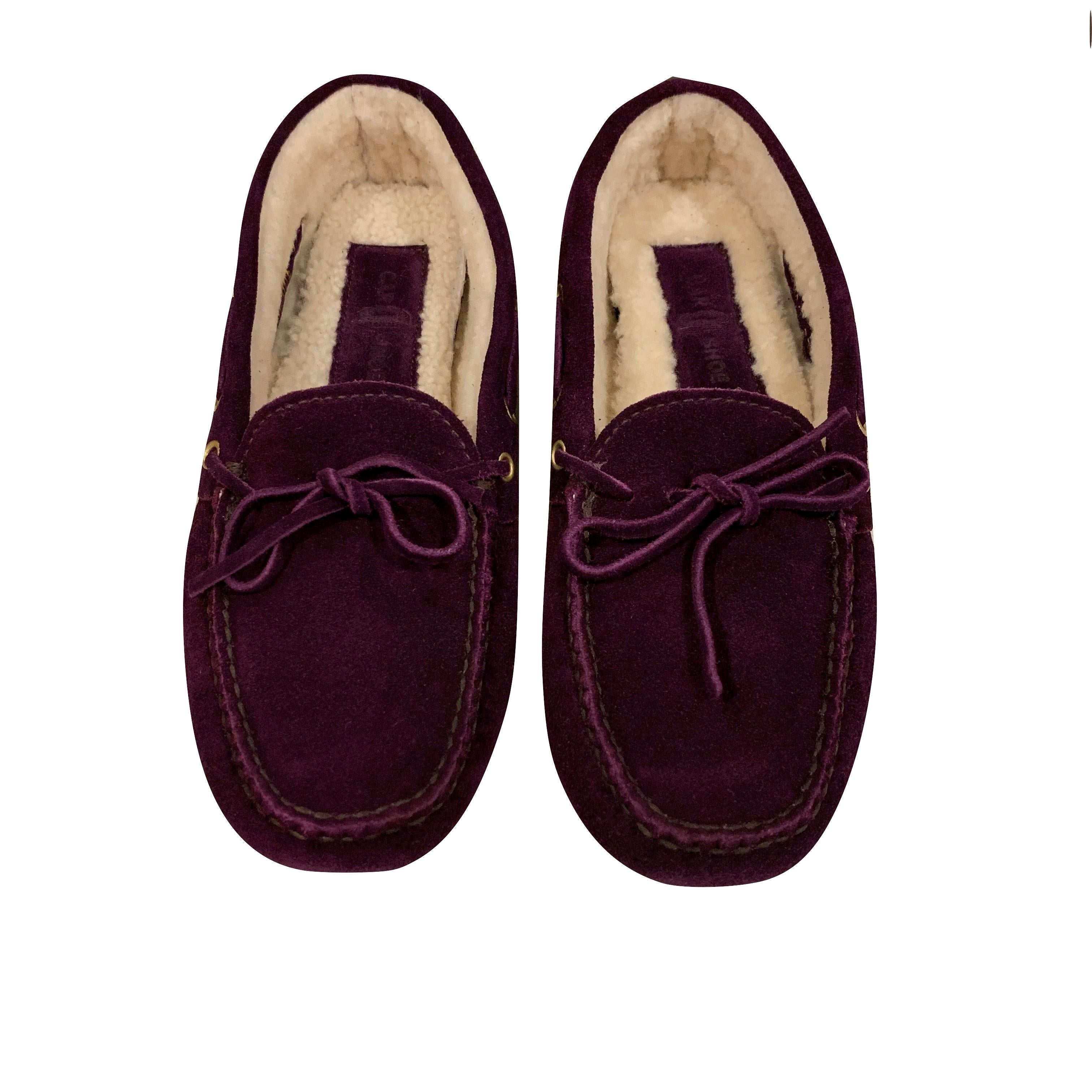 New The Original Prada Car Shoe Flat Moccasin Shearling House Driving  Sz 36 7