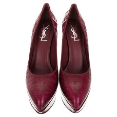 2009 heels New Rare $2590 Yves Saint Laurent YSL Imperiale Crocodile Heels Pumps 2009 Sz 39