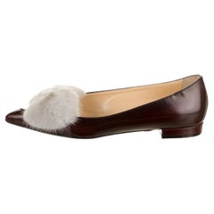 Eugenia Kim Chaussures plates à bout pointu en cuir de vison neuves, taille 39  ÉTATS-UNIS 8,5