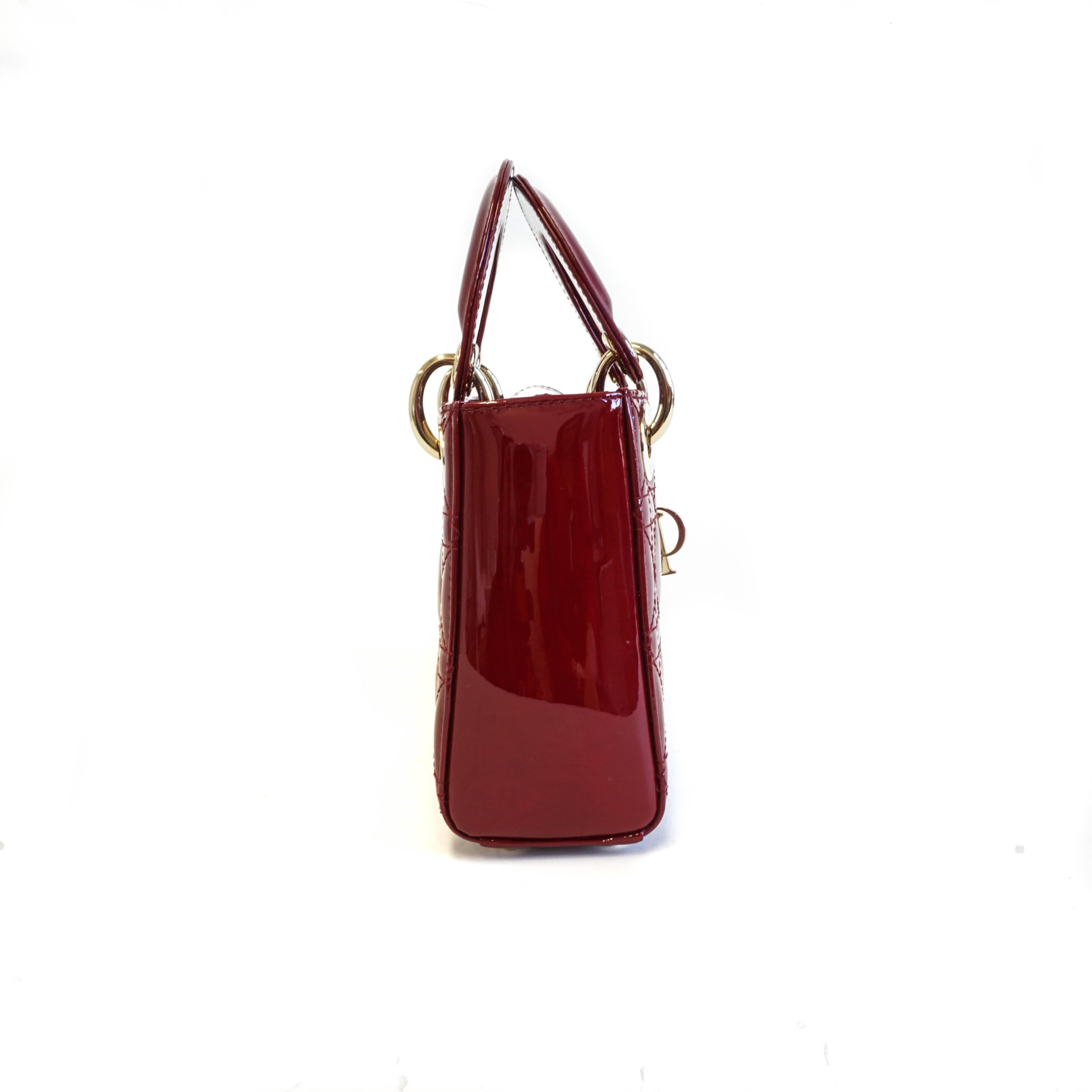 red patent lady dior