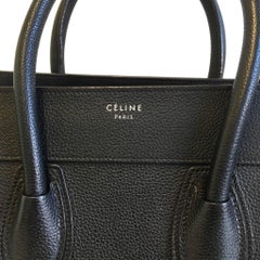 Celine Mini Luggage in black with silver hardware