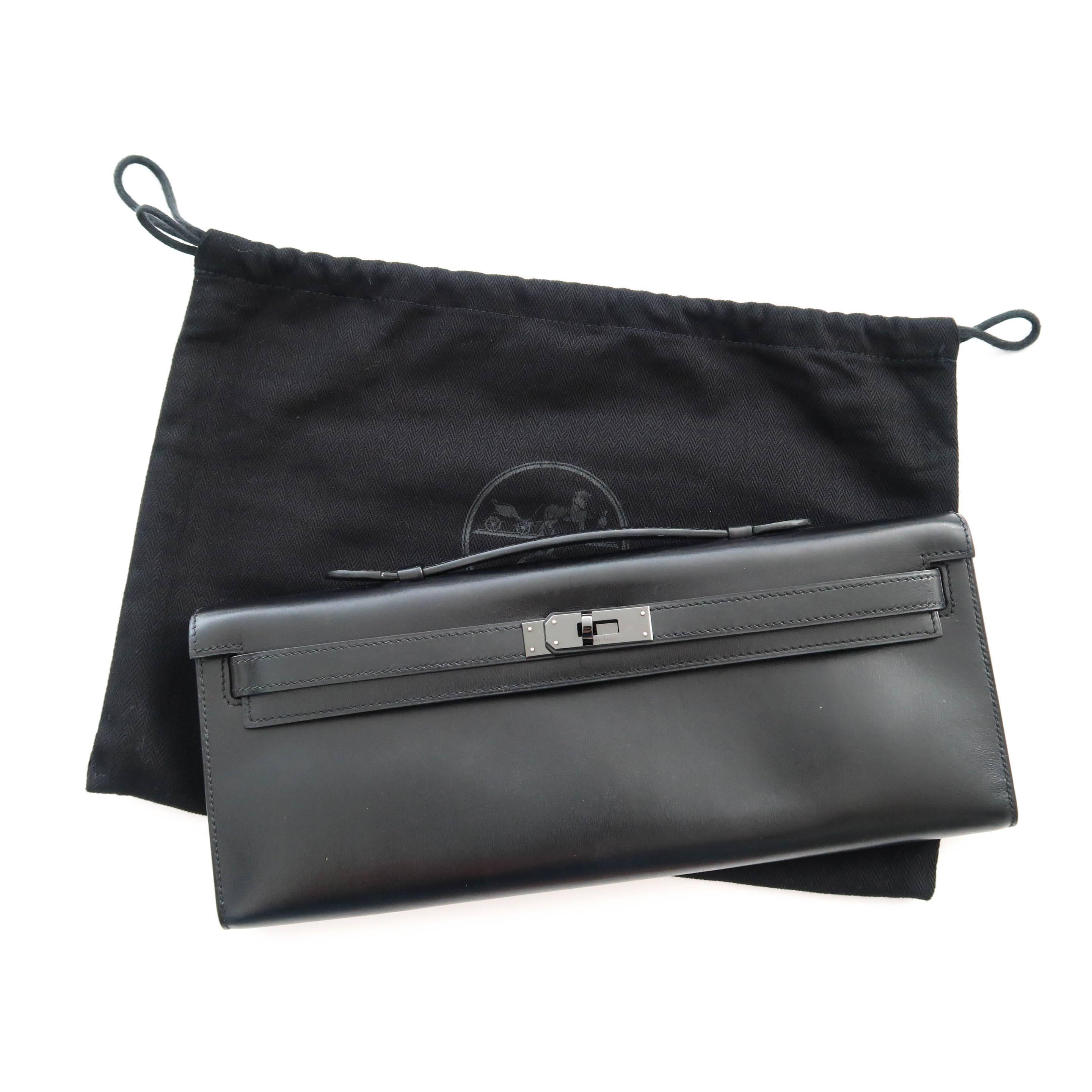 This piece is highly sought after and oh so hard to find. Treat yourself to an exclusive piece with classic elegance. The interior flat pocket and exterior turn lock enclosure allows you to tuck important items away safely. This clutch is a must