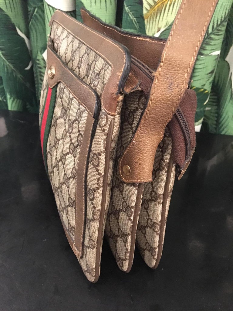 Vintage 1980s Gucci Monogram Crossbody Handbag at 1stDibs vintage