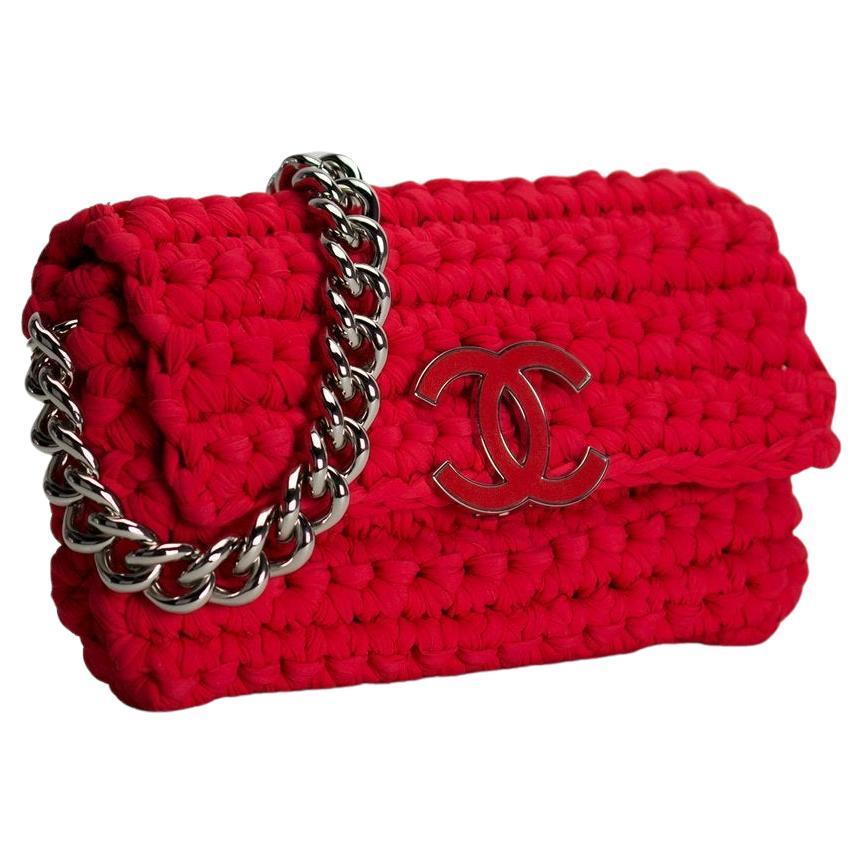 Chanel Blue Fancy Crochet Flap Bag at 1stDibs  chanel crochet flap bag,  crochet chanel bag, chanel bag crochet