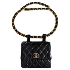 Chanel 1991 Ultra Rare Retro Waist Belt Bag Fanny Pack