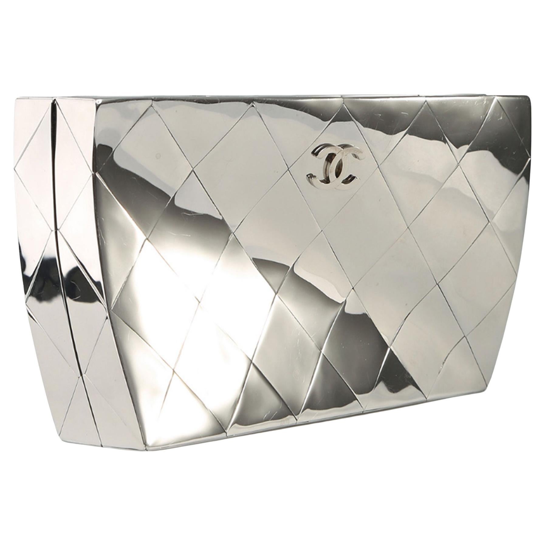 Chanel Silver Leather Keyboard Clutch at 1stDibs chanel keyboard clutch