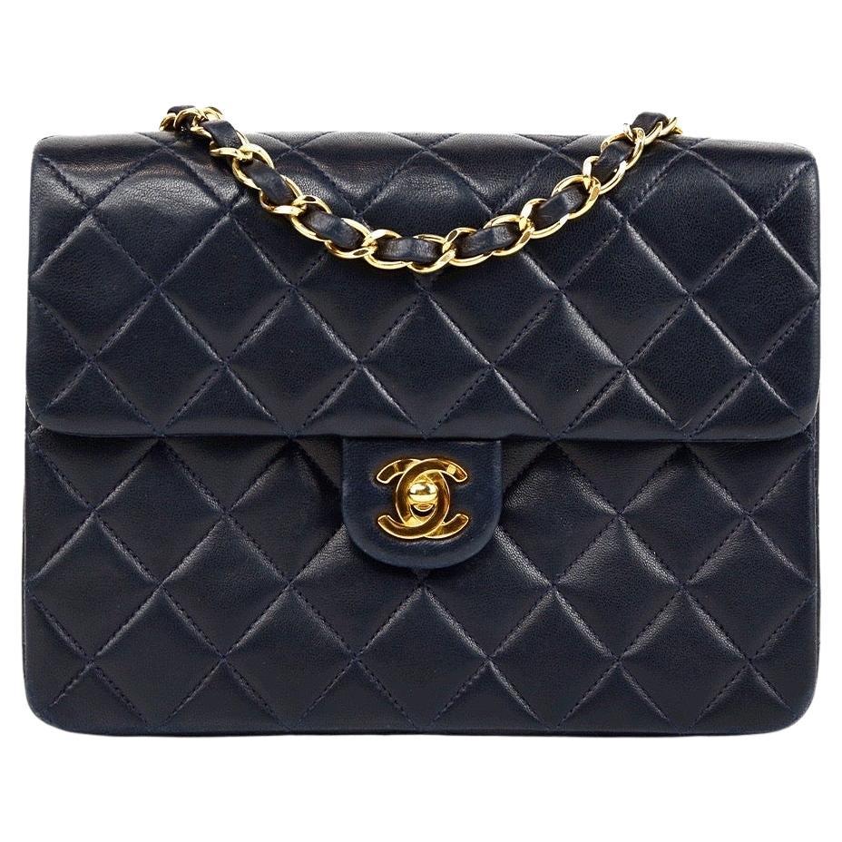 Chanel classic blue hot sale