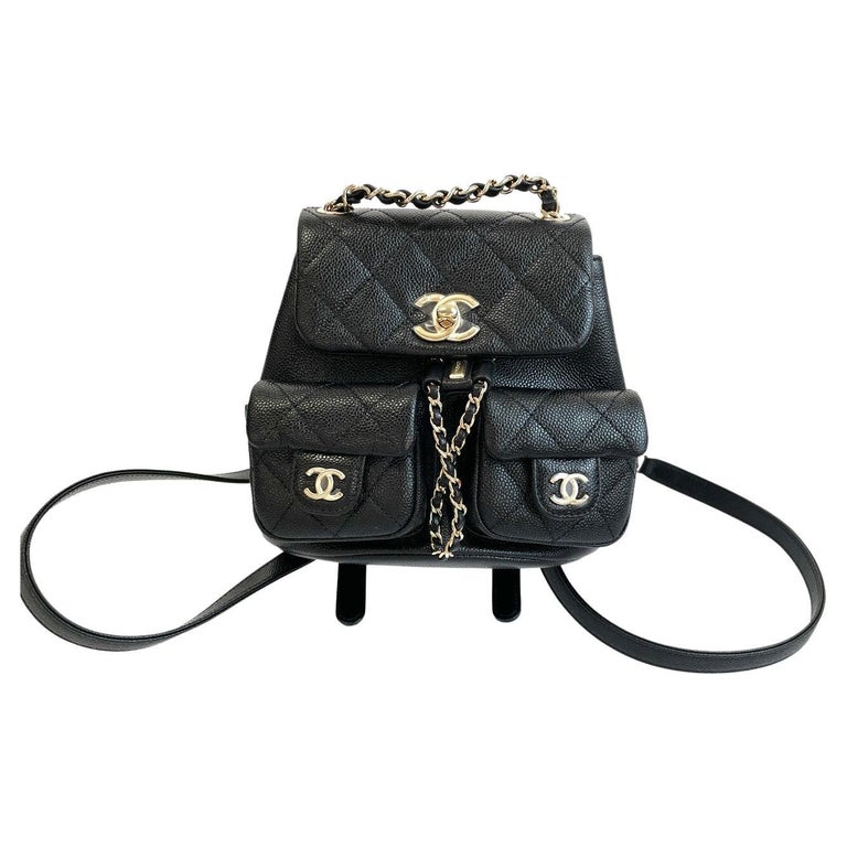 Chanel Limited Edition 2023 Caviar Small Mini Duma Backpack For
