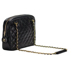 Chanel Seltene 1990 Vintage Mini-Umhängetasche mit gestepptem Umhängetasche