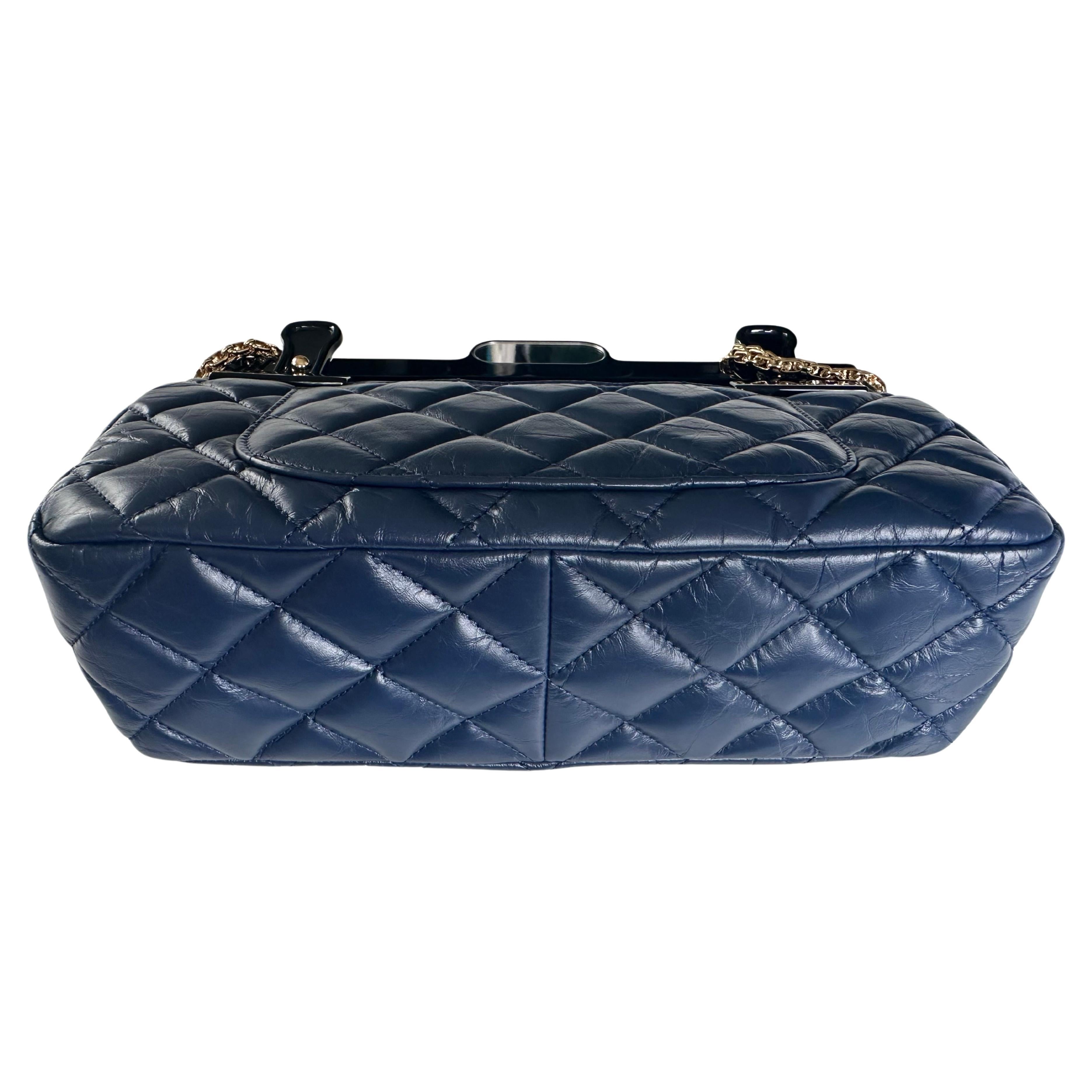 Women's or Men's Chanel 2016 Limited Editiion 2.55 Reissue Rare Hanger Navy Blue Classic Flap Bag