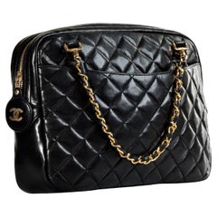 Chanel Seltene 1990 Vintage Mini-Umhängetasche mit gestepptem Umhängetasche 