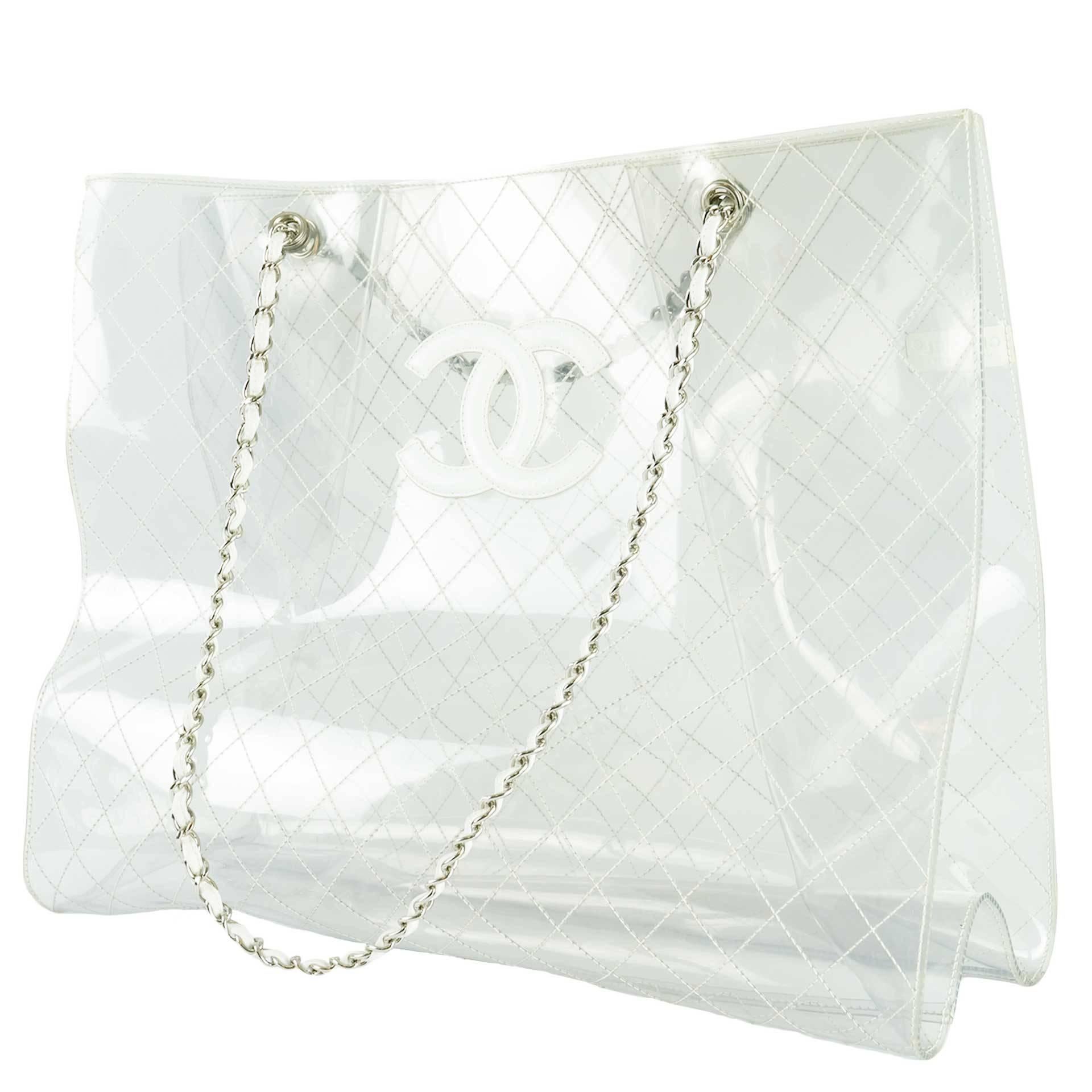 chanel clear tote