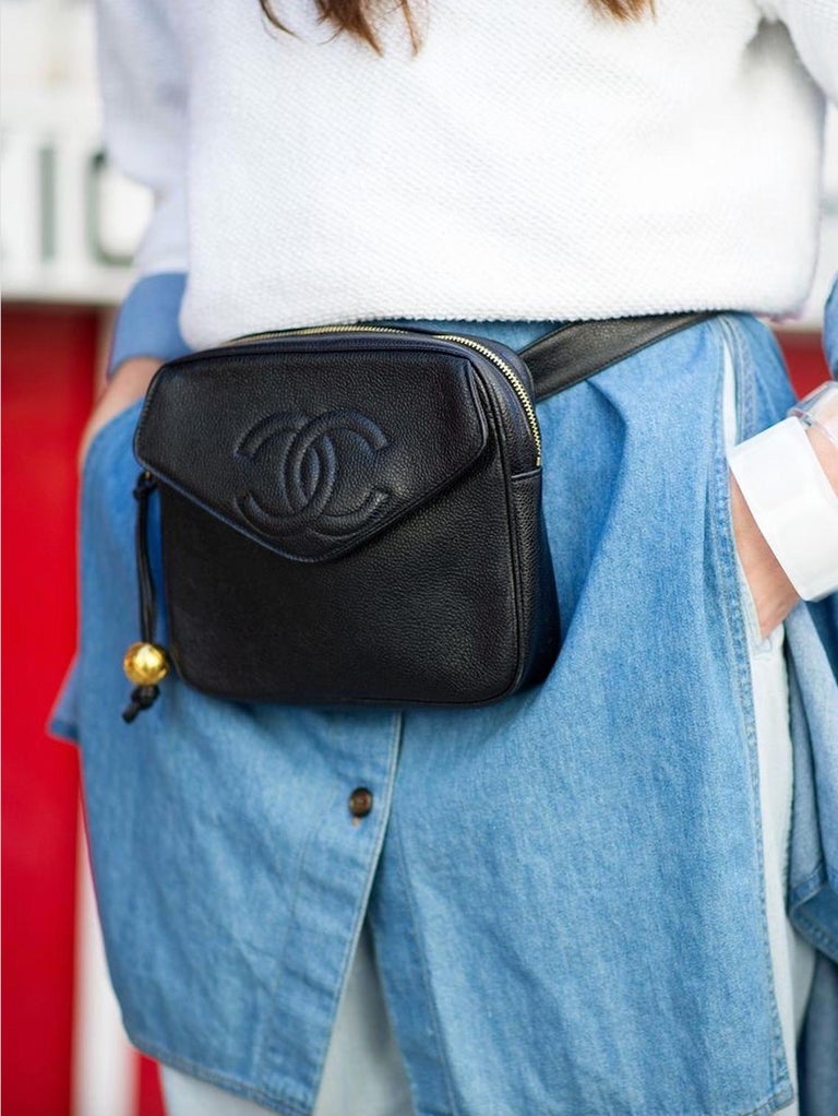 Chanel Large Caviar Envelope Fanny Pack at 1stDibs