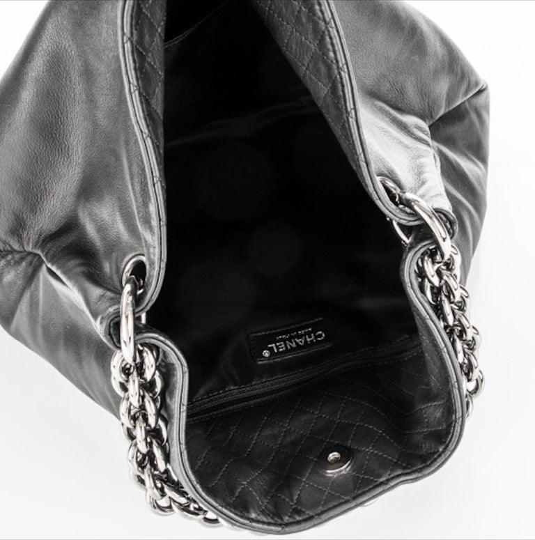 chanel thick chain bag