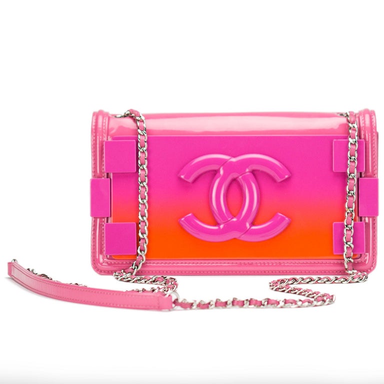Chanel Pink Patent Leather Round As Earth Crossbody