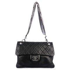 Chanel Metallic Mesh Limited Edition Soft Lambskin Leather Classic Flap Bag Rare