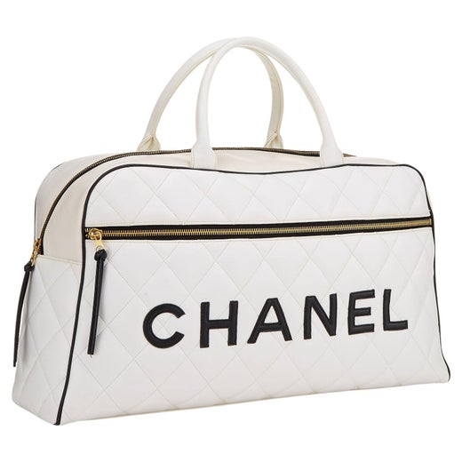 Chanel Black Quilted Calfskin Supermodel Overnight Weekender Tote Shoulder  Bag at 1stDibs