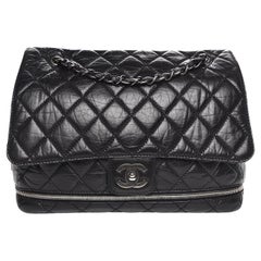 Chanel 2005 Vintage Classic Flap Limited Edition PNY Jumbo Ausziehbare Tasche mit klassischer Klappe