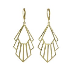 Zoe and Morgan Gold Flossie Earrings