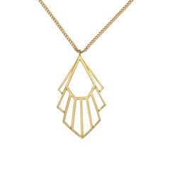 Zoe and Morgan Gold Flossie Long Necklace