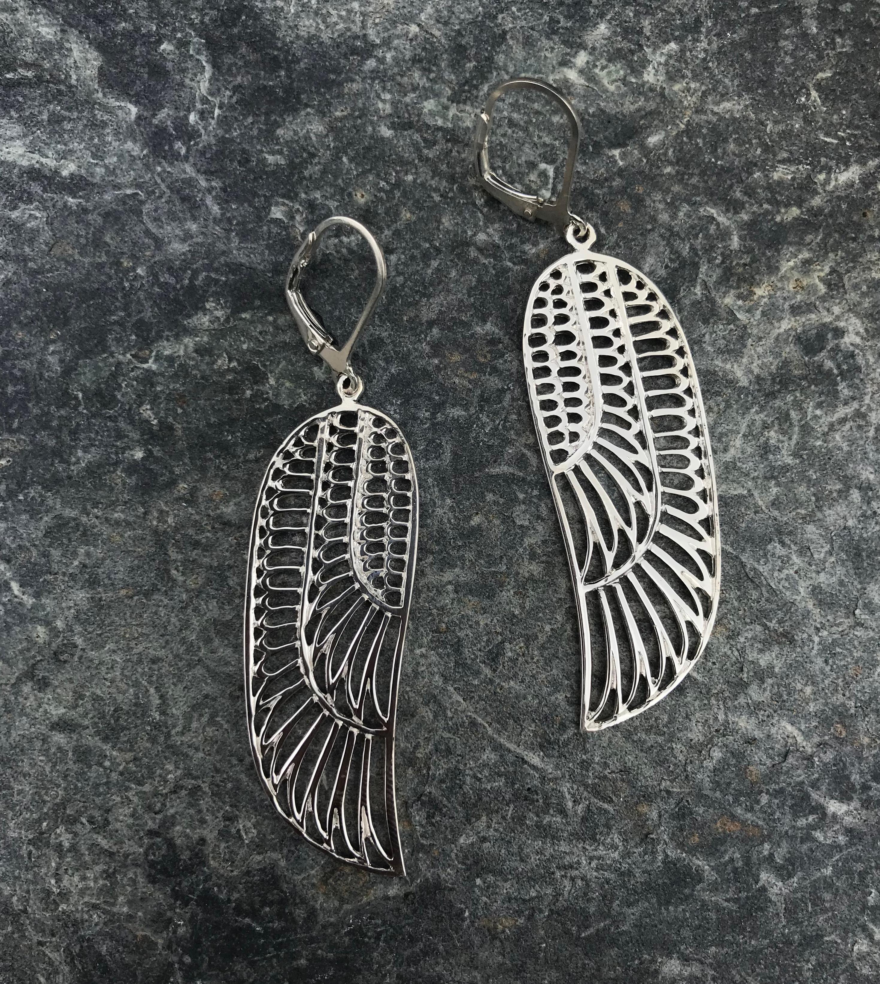 Morgan designed these flattering Wing earrings symbolising strength, power and femininity before we set up Zoe & Morgan.

Thanks to the soft yet structured shape, they remain one of our bestselling pieces to this day.

Handmade from 925 Sterling
