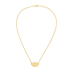Zoe and Morgan Gold White Zircon Golden Hour Necklace
