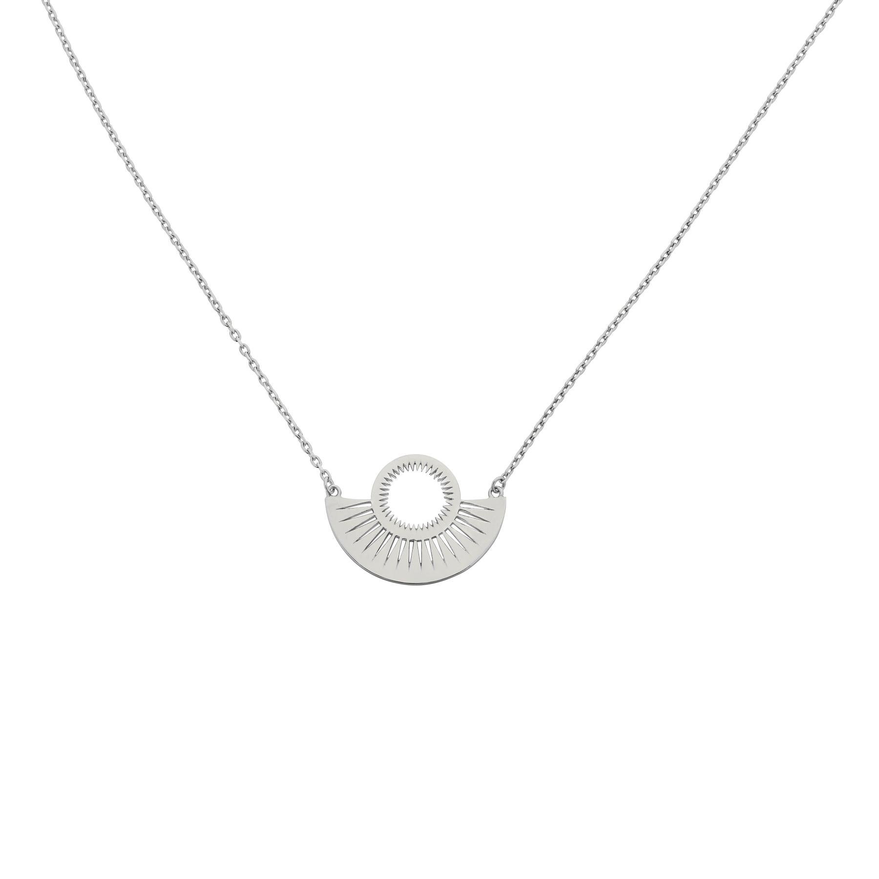 Zoe and Morgan Silver Pocket Full of Sunshine Necklace For Sale