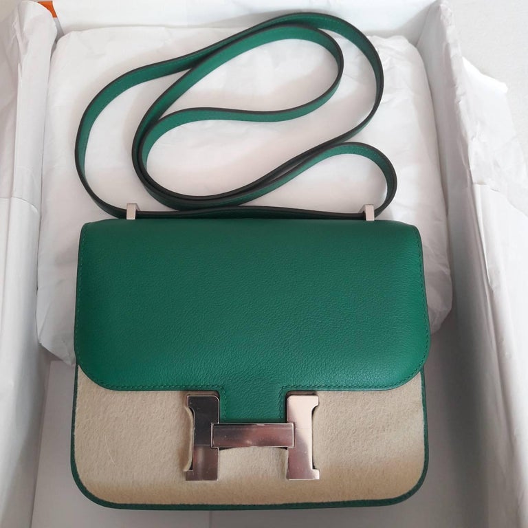 Hermès Bolide Mini Vert Vertigo PHW - Kaialux