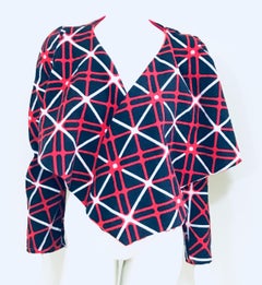 Red, White & Blue Open Front Jacket