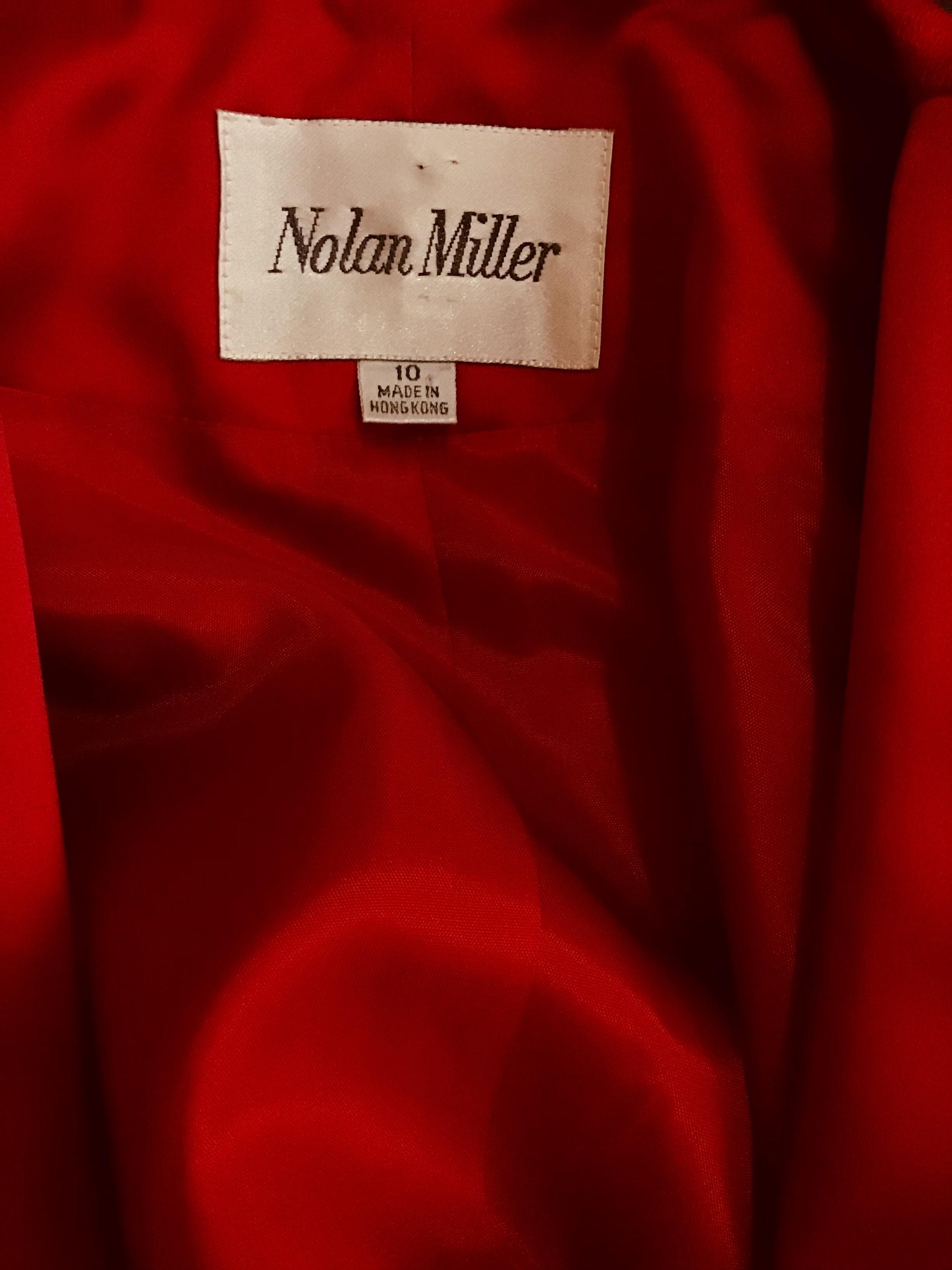 1980s Nolan Miller Tuxedo Style Embellished Blazer For Sale 1
