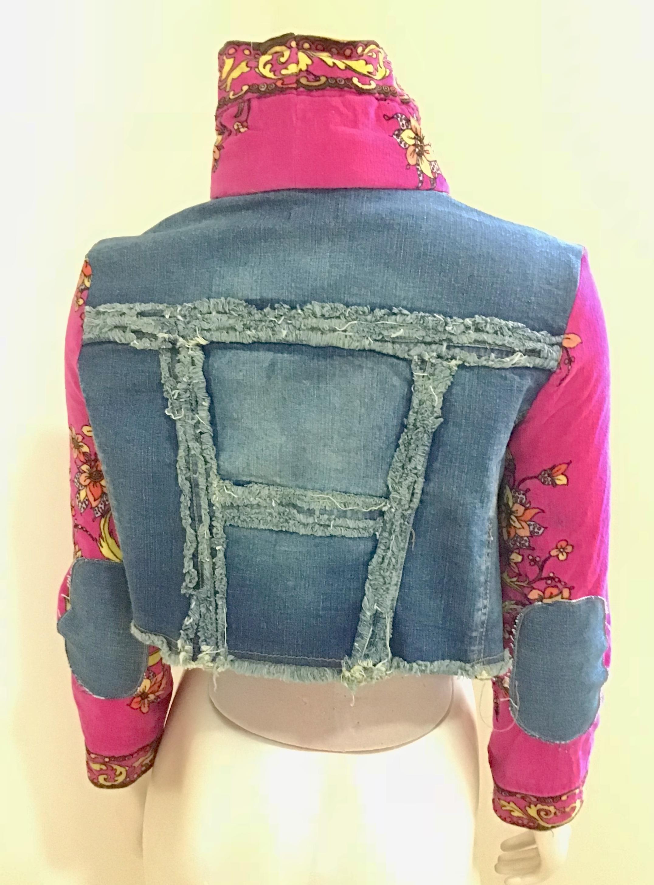 Pink Upcycled 1970s Pucci Jacket