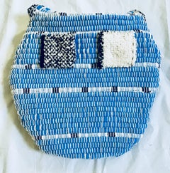 Round Blue/Black Fanny Pack
