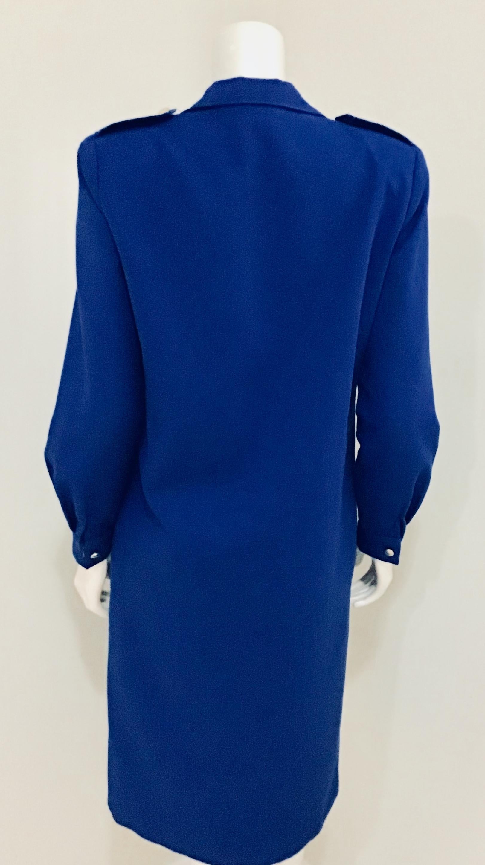 1980s Diane Von Furstenberg Double-Breasted Dress In Excellent Condition For Sale In Queens, NY