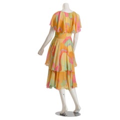Leonard of Paris - Vestito da giorno e da sera in chiffon di seta color pastello