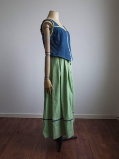 Meico Landhouse Look Two Piece Plaid Denim Set, 1970s